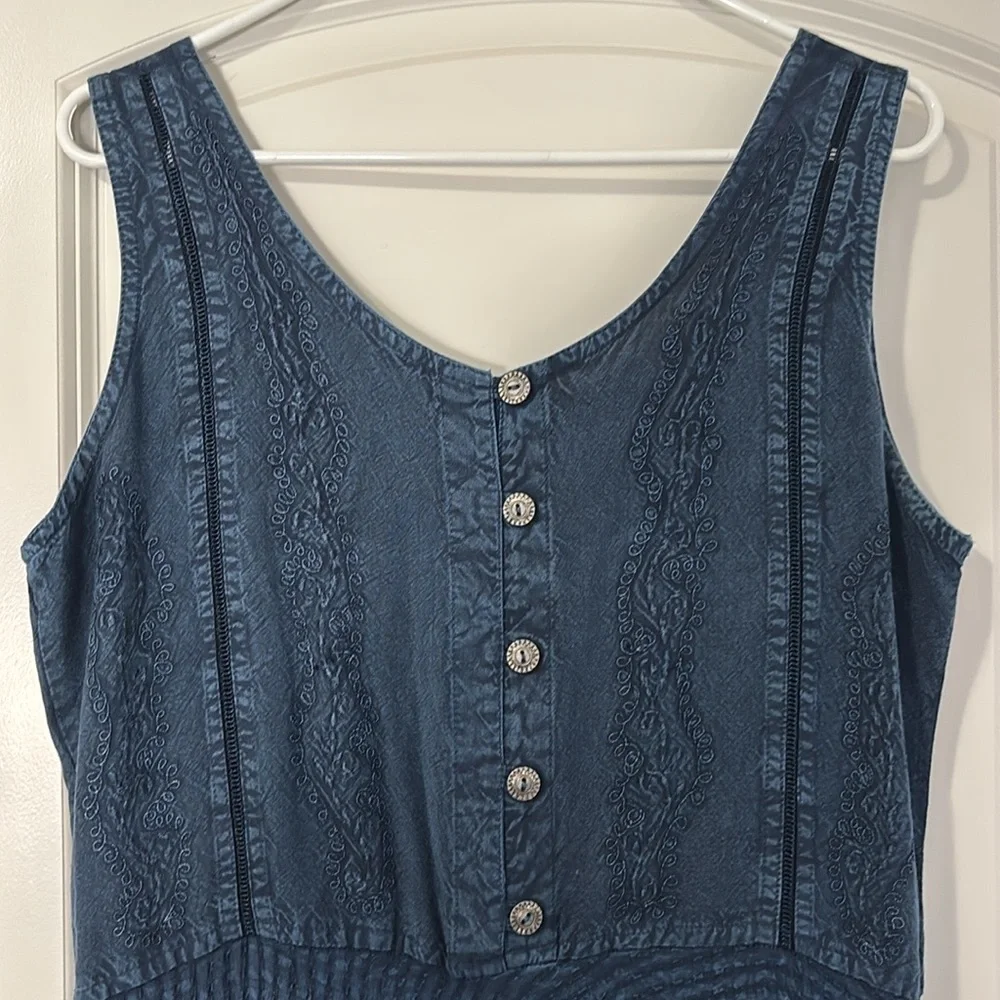 Vintage Papa Navy Maxi Dress - Picture 3 of 9